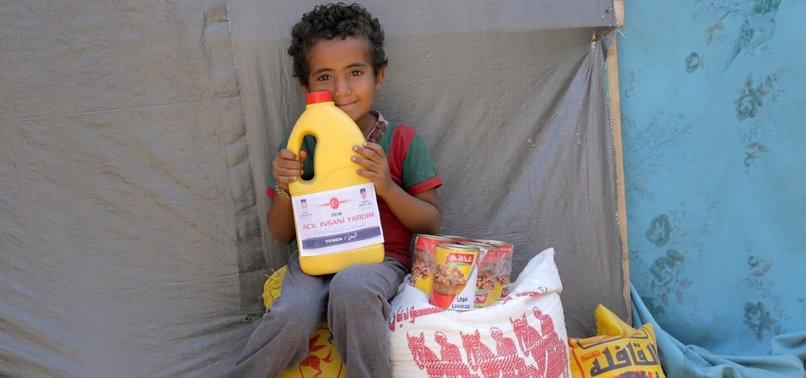 TURKEY’S DISASTER RESPONSE AGENCY GIVES FOOD IN YEMEN