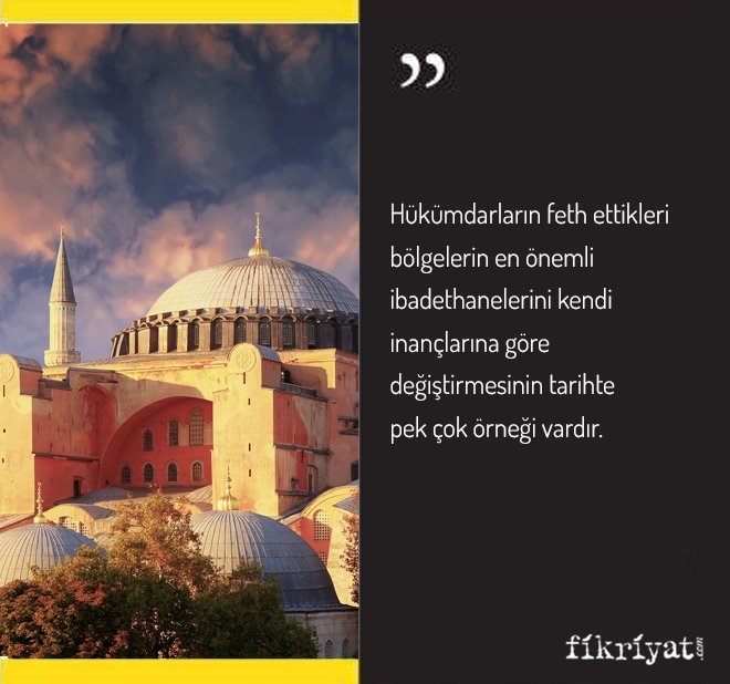 AYAFOSYA TARİH BOYUNCA DÖNÜŞTÜRÜLEN TEK MABED Mİ?