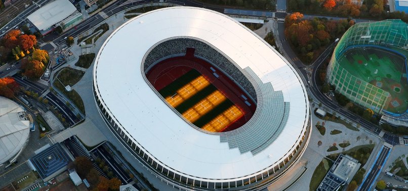 CONSTRUCTION OF TOKYOS MAIN OLYMPIC STADIUM COMPLETE