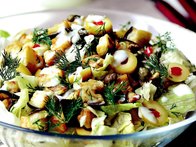 Yoğurt Soslu Patlıcan Salatası