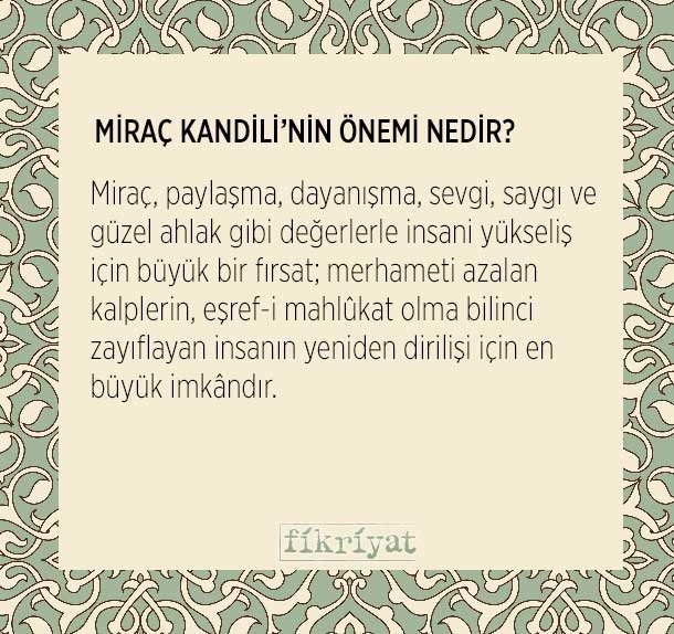 MİRAÇ KANDİLİ’NİN ÖNEMİ NEDİR?