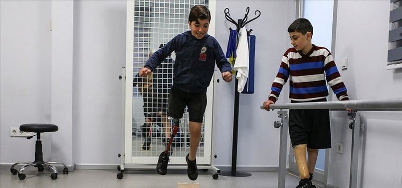 PROSTHETIC LEG CHANGES LIFE OF SYRIAN BOY IN SE TURKEY