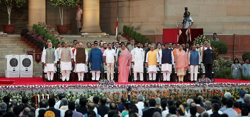 MODI SWORN IN FOR SECOND TERM AS INDIAN PRIME MINISTER