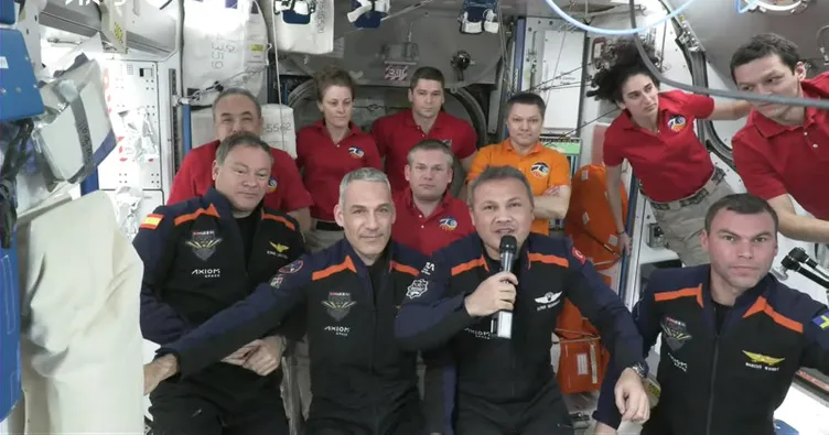 Türk astronottan dünyaya ilk mesaj
