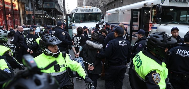 PROTESTORS ARRESTED IN NEW YORK FOR ATTEMPTING TO DISRUPT BIDEN INTERVIEW