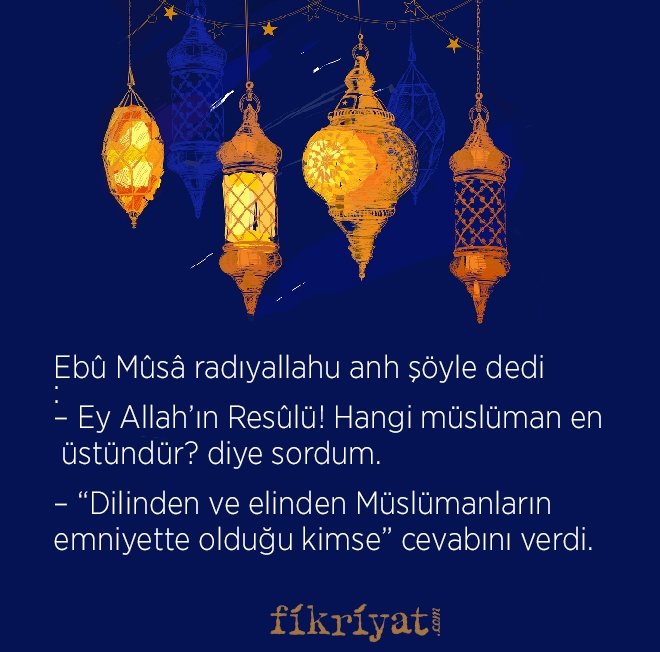 Müslümanları en üstünü
