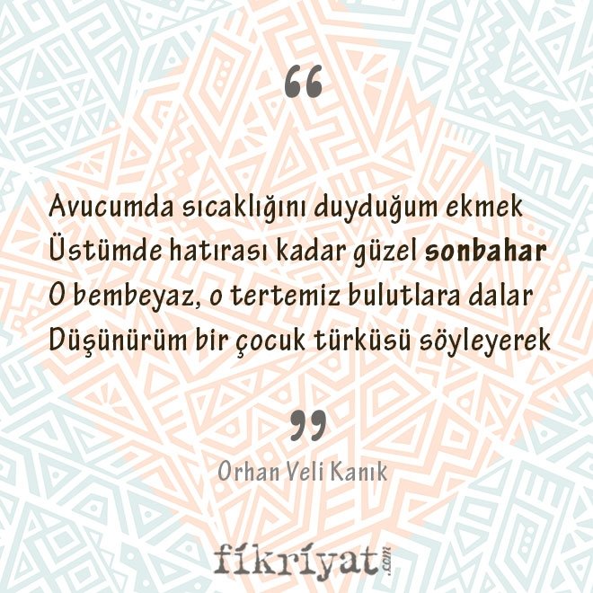 Orhan Veli Kanık, Ekmek