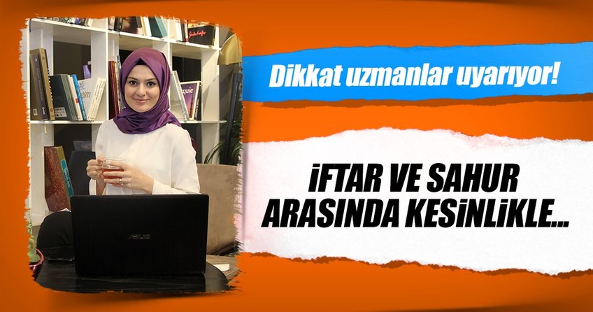 Ramazanda sağlıklı beslenme