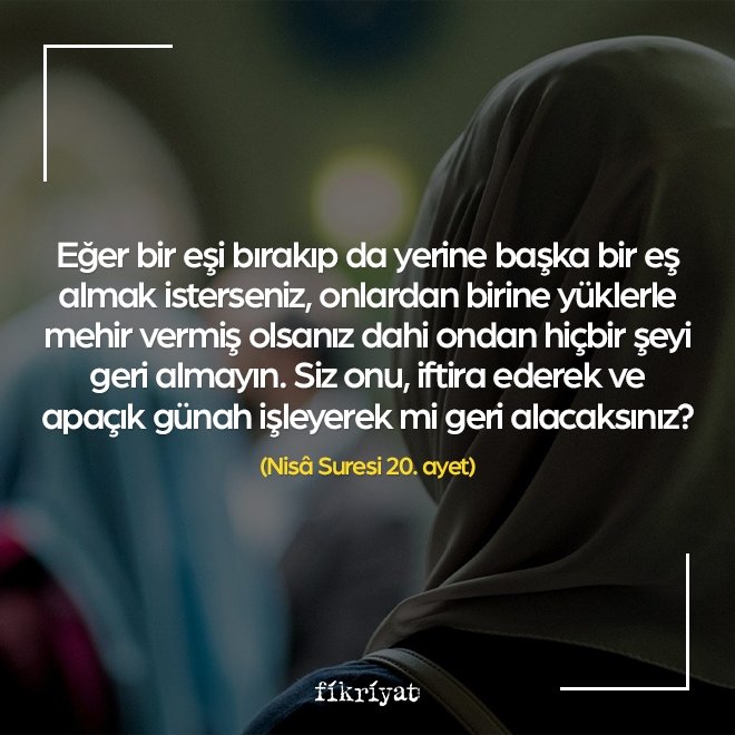 Nisâ suresi 20. ayet