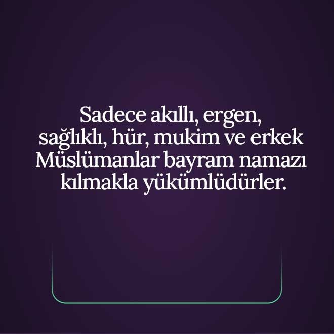 Kimler bayram namazı kılabilir?