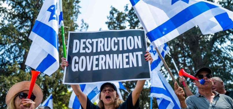 7 MILLION ISRAELIS DEMONSTRATED AGAINST JUDICIAL OVERHAUL: POLICE CHIEF