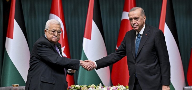 PRESIDENT ERDOĞAN VOWS TO CONTINUE BACKING PALESTINIAN CAUSE