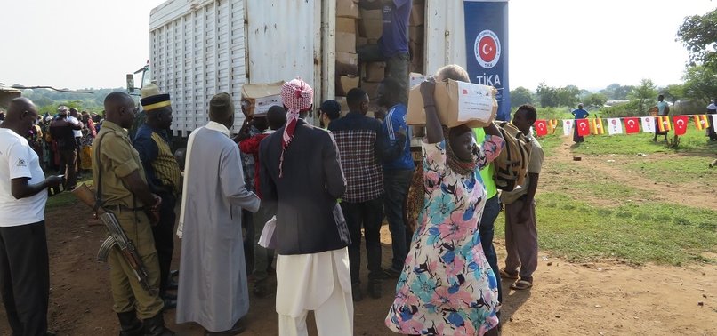 TURKISH AGENCY DELIVERS FOOD AID IN UGANDA, DJIBOUTI