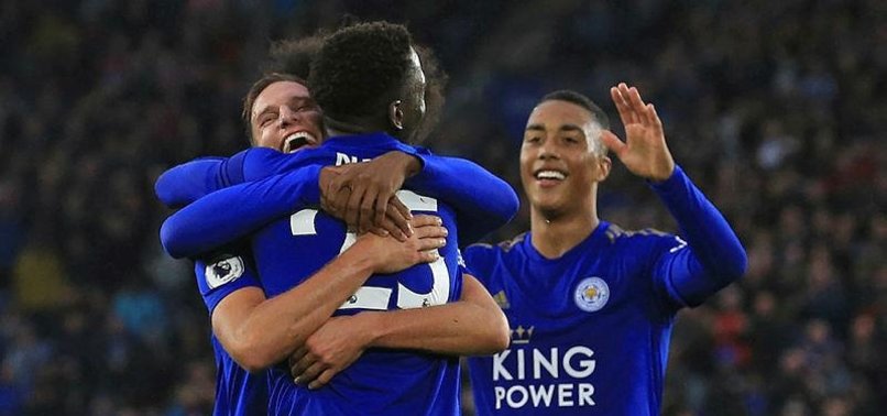 LEICESTER ROUT NEWCASTLE 5-0 TO GO 3RD IN PREMIER LEAGUE