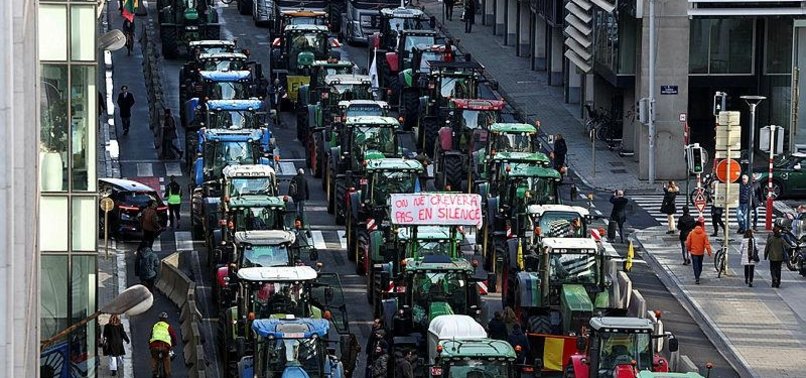 FARMERS’ PROTESTS CAST SHADOW OVER BRUSSELS SUMMIT