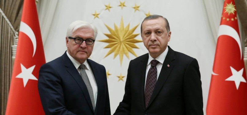 ERDOĞAN, STEINMEIER DISCUSS BILATERAL RELATIONS, MINISTERIAL VISITS IN PHONE CALL