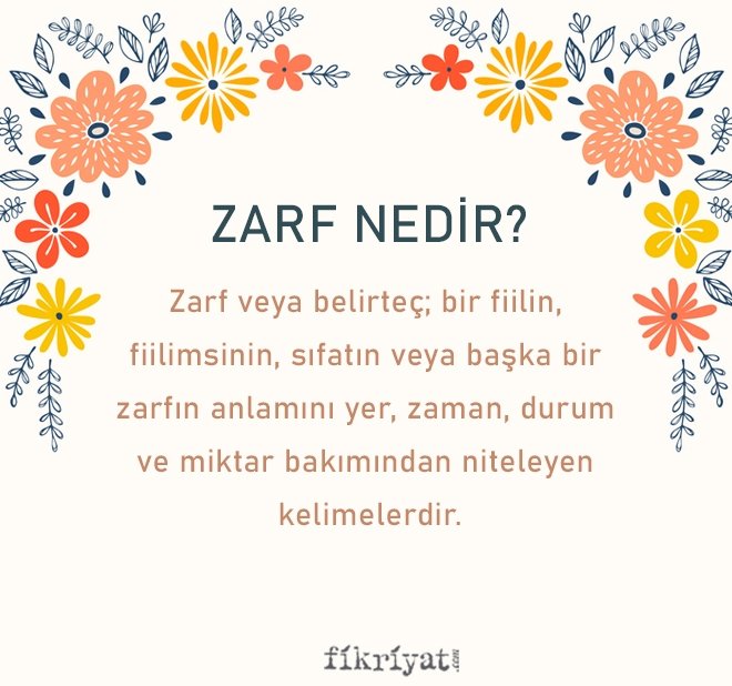 ZARF NEDİR?