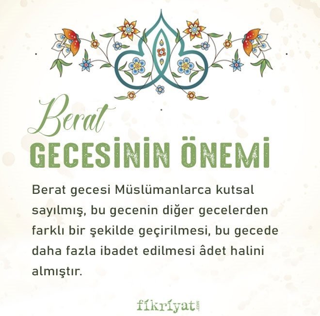 BERAT KANDİLİ’NİN ÖNEMİ