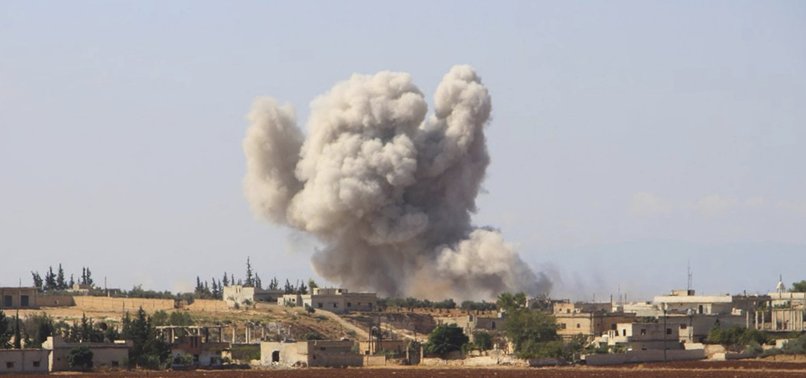 RUSSIAN AIRSTRIKES KILL 3 CIVILIANS IN SYRIAS IDLIB