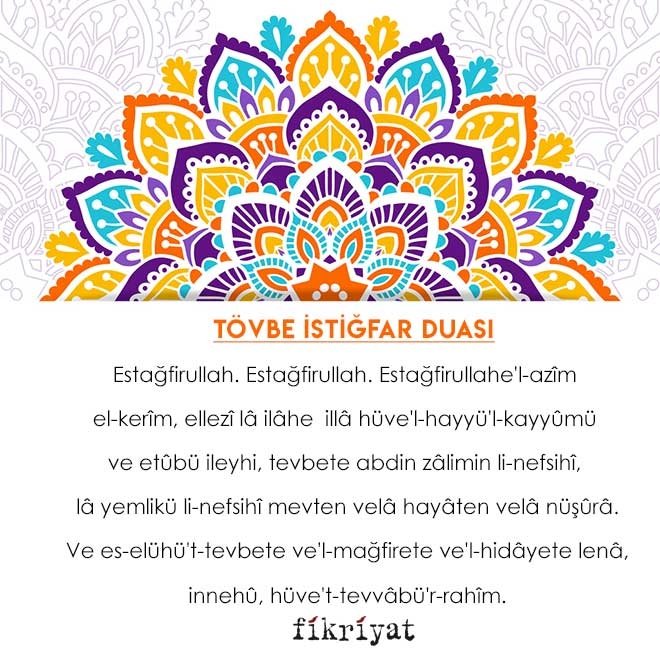 Tövbe istiğfar duası nedir?