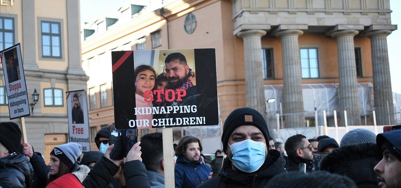 MUSLIM IMMIGRANT FAMILIES PROTEST AGAINST SWEDISH AGENCY FOR TAKING THEIR CHILDREN