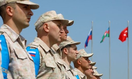 Azerbaijan holds ceremony on completion of Russia’s peacekeeping contingent