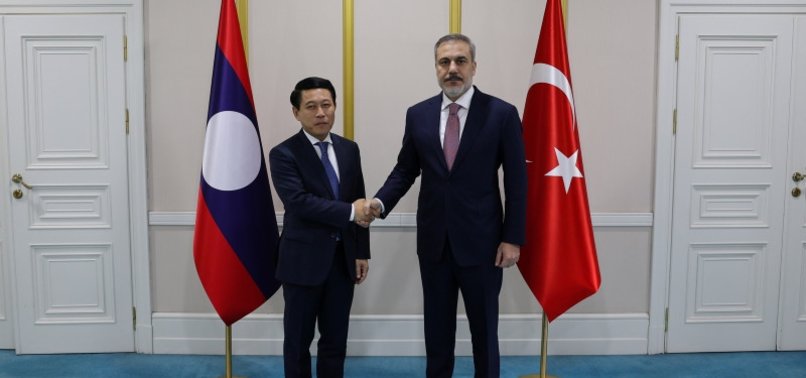TURKISH FOREIGN MINISTER HOLD DIPLOMATIC TALKS WITH LAOTIAN COUNTERPART