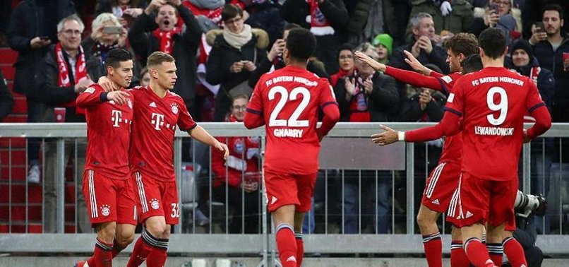 BAYERN GO TOP WITH BIG VICTORY BUT DORTMUND WIN TOO
