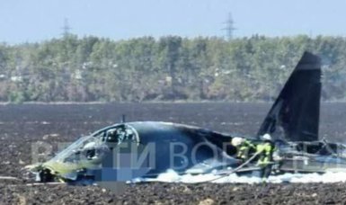 Russian Su-34 fighter jet crashes during training flight