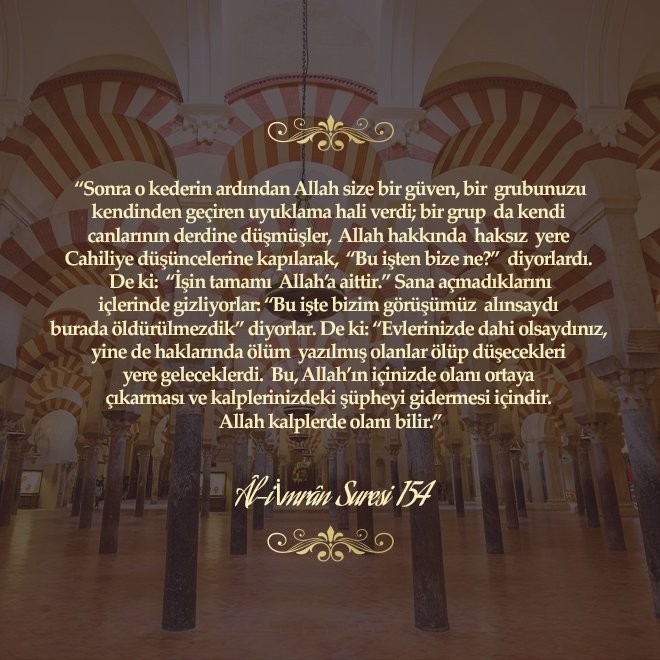 Âl-i İmrân Suresi 154. Ayet