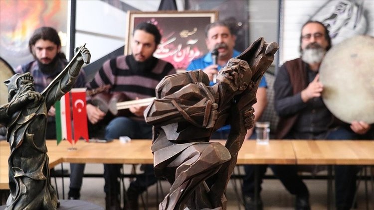 İranlı ressam ve heykeltıraşların eserleri Erzurum’daki buz müzesinde sergilendi