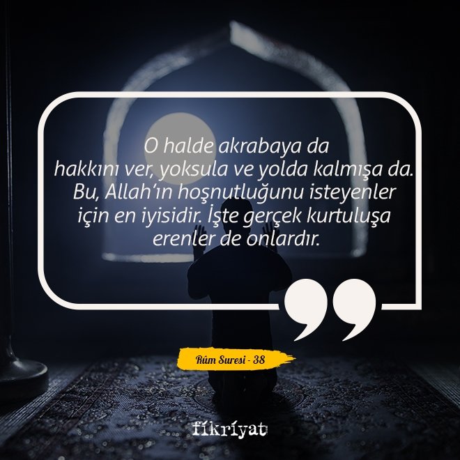 Rûm Suresi - 38. Ayet