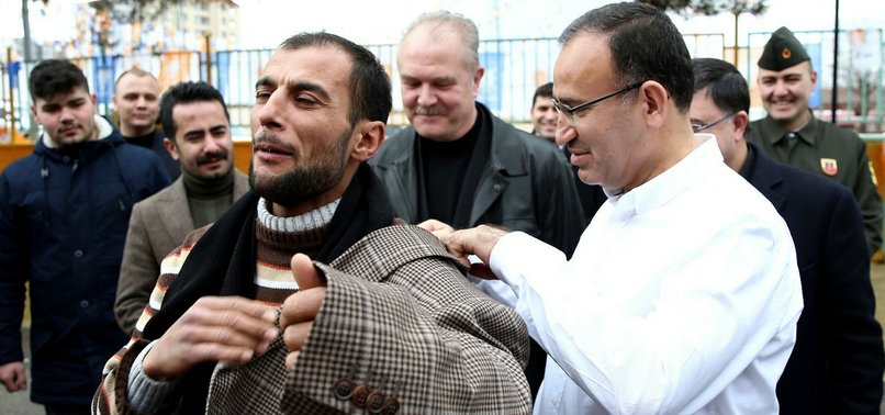 DEPUTY PM BOZDAĞ GIVES HIS JACKET AS GIFT TO COLD MAN IN TURKEYS YOZGAT PROVINCE
