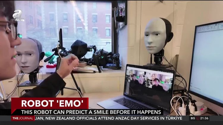 Robot 'Emo' can predict a smile before it happens