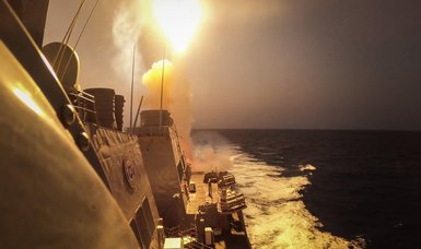 Britain says its navy shot down Houthi missile targeting merchant ship