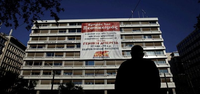 PROTESTORS IN GREECE OCCUPY MINISTRY OF FINANCE