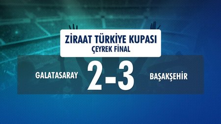 Galatasaray 2-3 Başakşehir FK (Ziraat Türkiye Kupası Çeyrek Final)