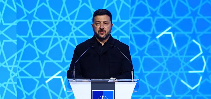 ZELENSKY URGES EUROPE TO SPEED UP AIR DEFENSE PRODUCTION AT NATO SUMMIT IN ANKARA