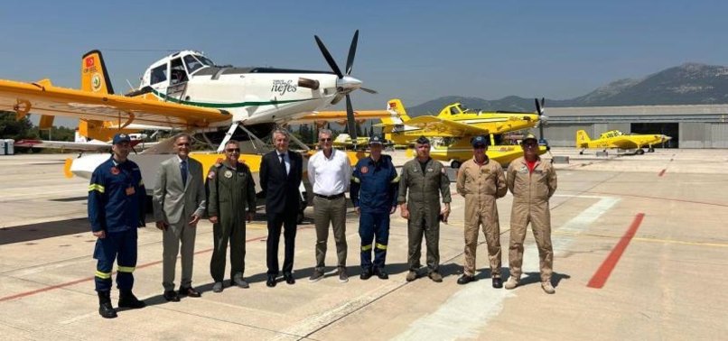 TÜRKIYE SENDS FIREFIGHTING PLANES TO GREECE TO COMBAT ONGOING FOREST FIRES