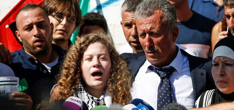 AHED TAMIMI -- ICON OF PALESTINIAN RESISTANCE -- OUT OF ISRAELI PRISON