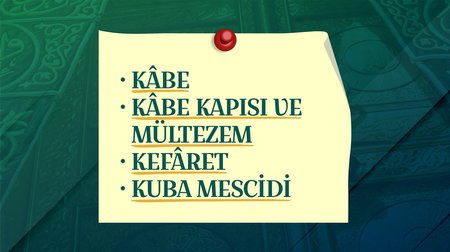 K Harfi | Hac Sözlüğü