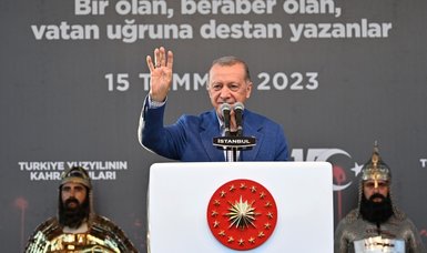 Nation will not allow July 15 defeated coup to be forgotten, erased from memory: Turkish President Erdogan