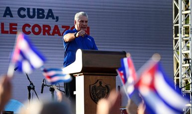 Cuban president at rally after protests: 'World sees a lie'