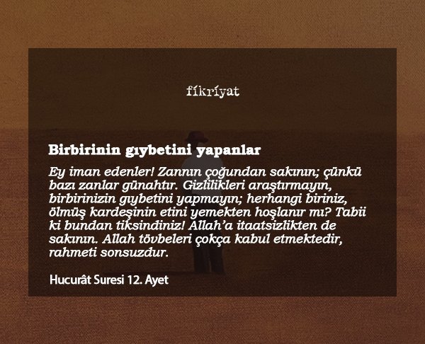 Birbirinin gıybetini yapanlar