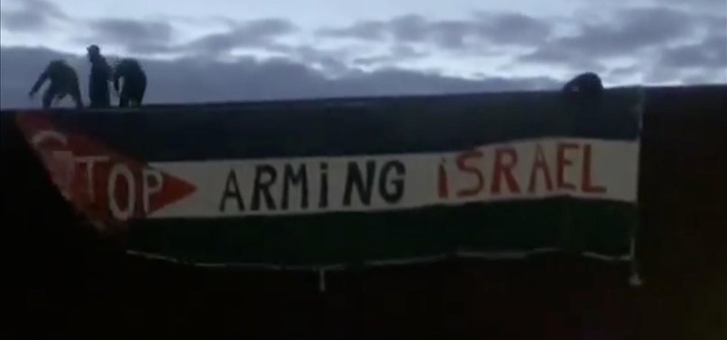 PRO-PALESTINIAN ACTIVISTS IN BELGIUM TARGET COMPANIES SUPPLYING WEAPONS TO ISRAEL
