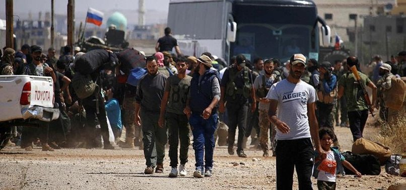 1ST CONVOY OF REGIME OPPONENTS LEAVES SYRIA’S DARAA