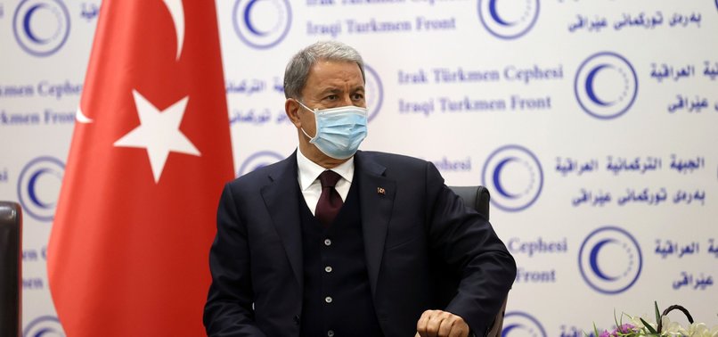 TURKEY READY TO SUPPORT CLEARING IRAQS SINJAR REGION FROM PKK TERRORISTS: DEFENSE MINISTER AKAR