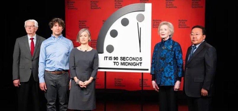 SCIENTISTS MOVE DOOMSDAY CLOCK TO 90 SECONDS TO MIDNIGHT DUE TO UKRAINE WAR