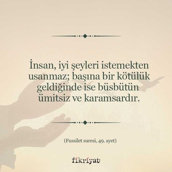 ÜMİTSİZLİĞE DÜŞMESİ