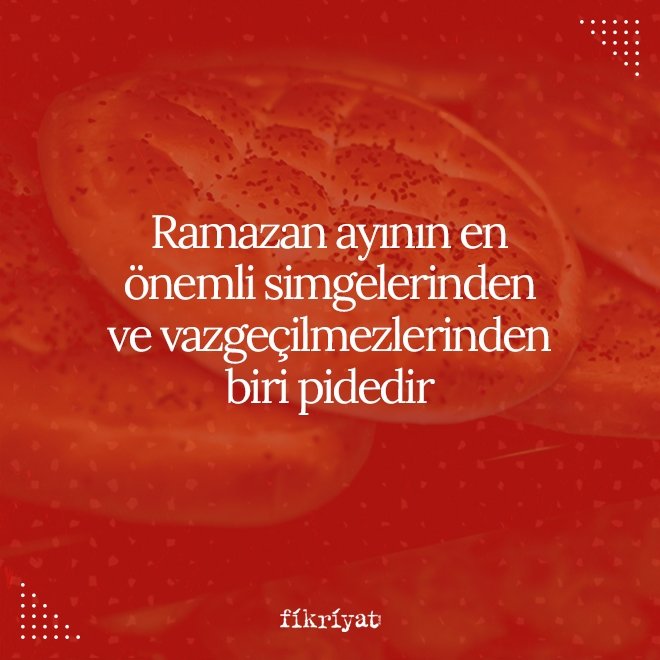 RAMAZAN PİDESİ TARİFİ